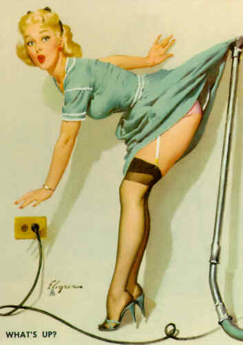elvgren,pinup,pin-up,what's up, 1957